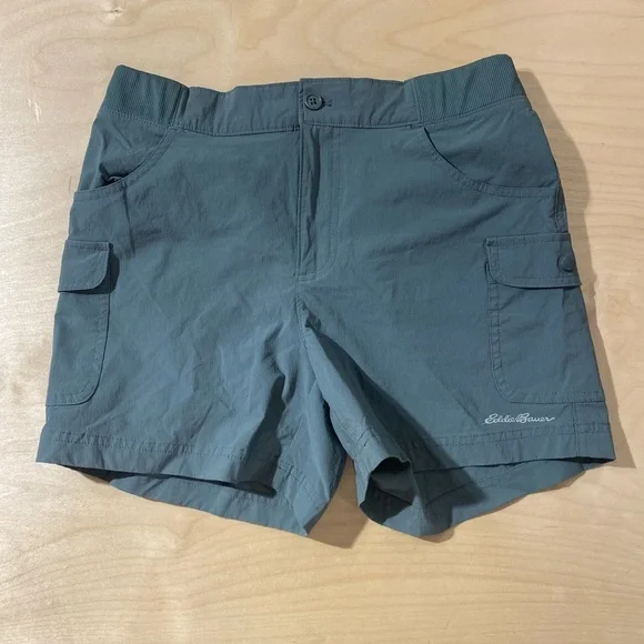 Eddie Bauer Slate Cargo Shorts Small (DP) - Picture 3 of 8
